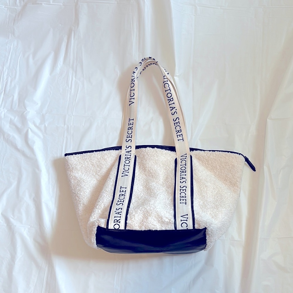 Victoria's Secret White and Black Tote Bag